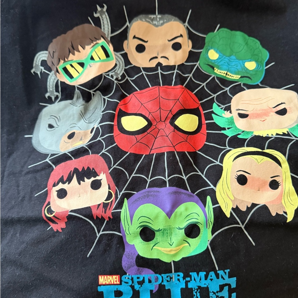 Marvel Spider-Man Black Kids Costume Tee